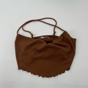 Urban Outfitters Women's Heirloom Hanky Hem Cami in Brown Size SMALL